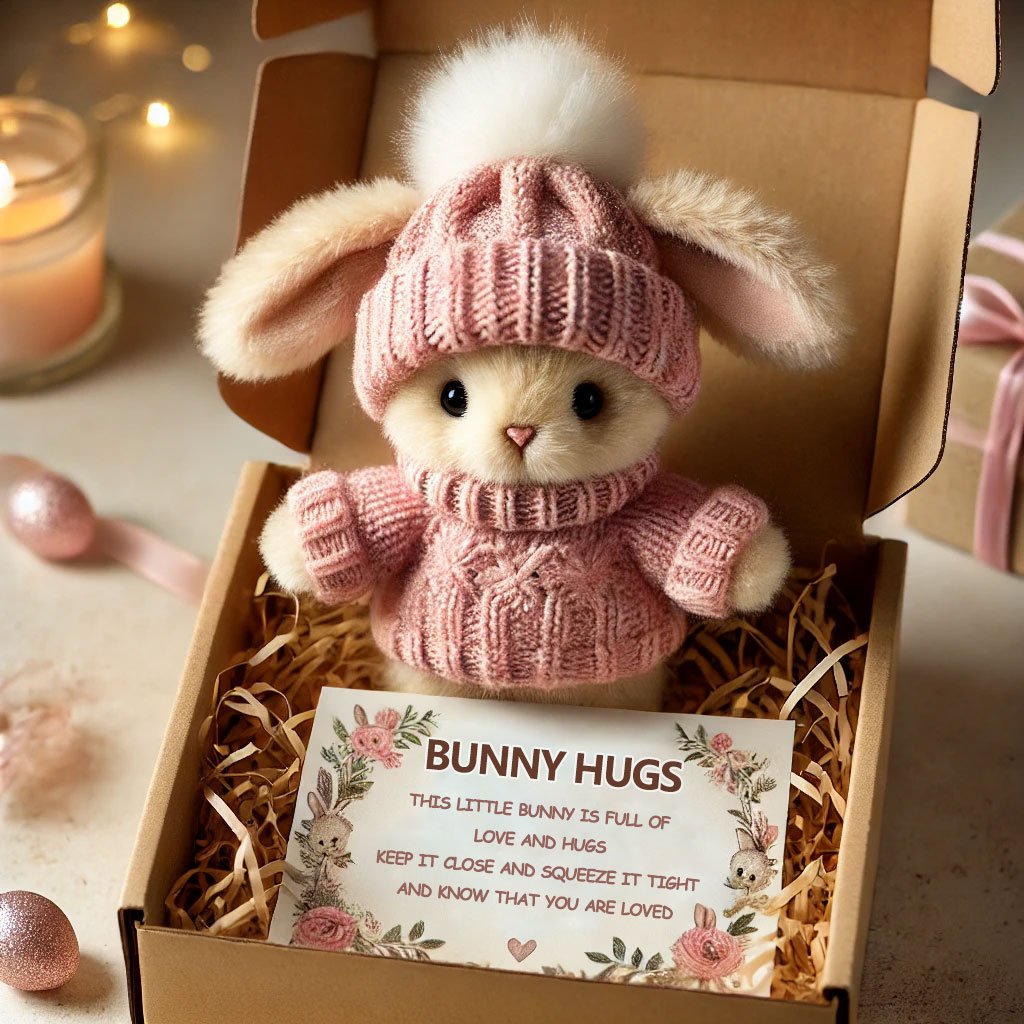 đMini Bunny Hug Söt pĂ„skpresentđ
