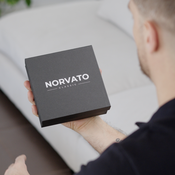 Norvato®Herrbälte i läder