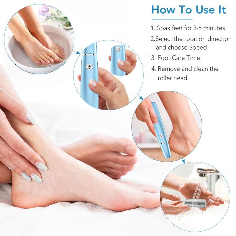 Bliss Silk Pro-Elektriska fötter Callus Remover⚡