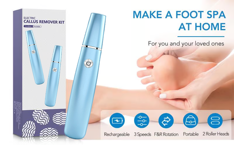Bliss Silk Pro-Elektriska fötter Callus Remover⚡