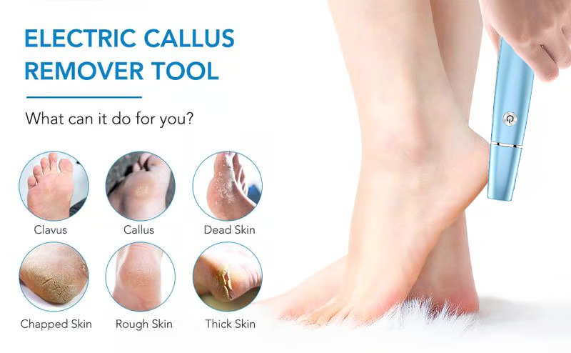 Bliss Silk Pro-Elektriska fötter Callus Remover⚡