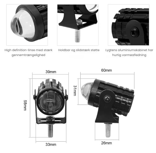 MotoBeam LED-strålkastare
