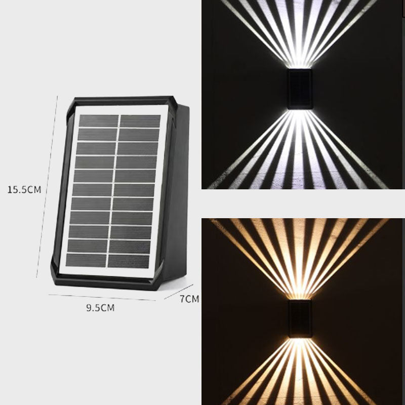 ☀️LED solcellsvägglampa utomhus vattentät
