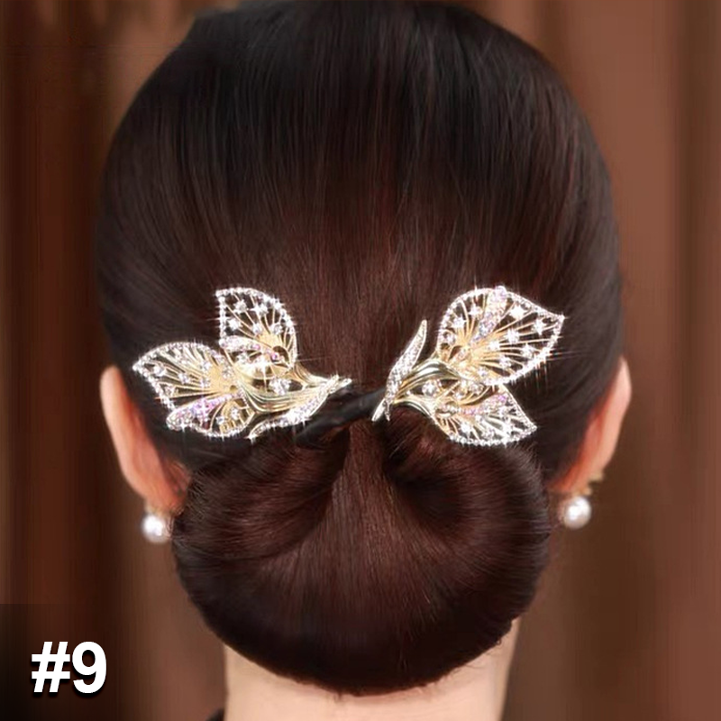 Ljus lyxig bun frisyr hårtillbehör