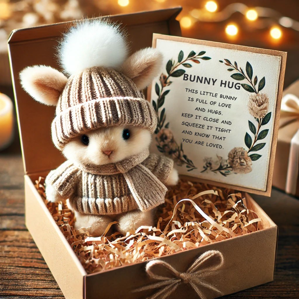đMini Bunny Hug Söt pĂ„skpresentđ