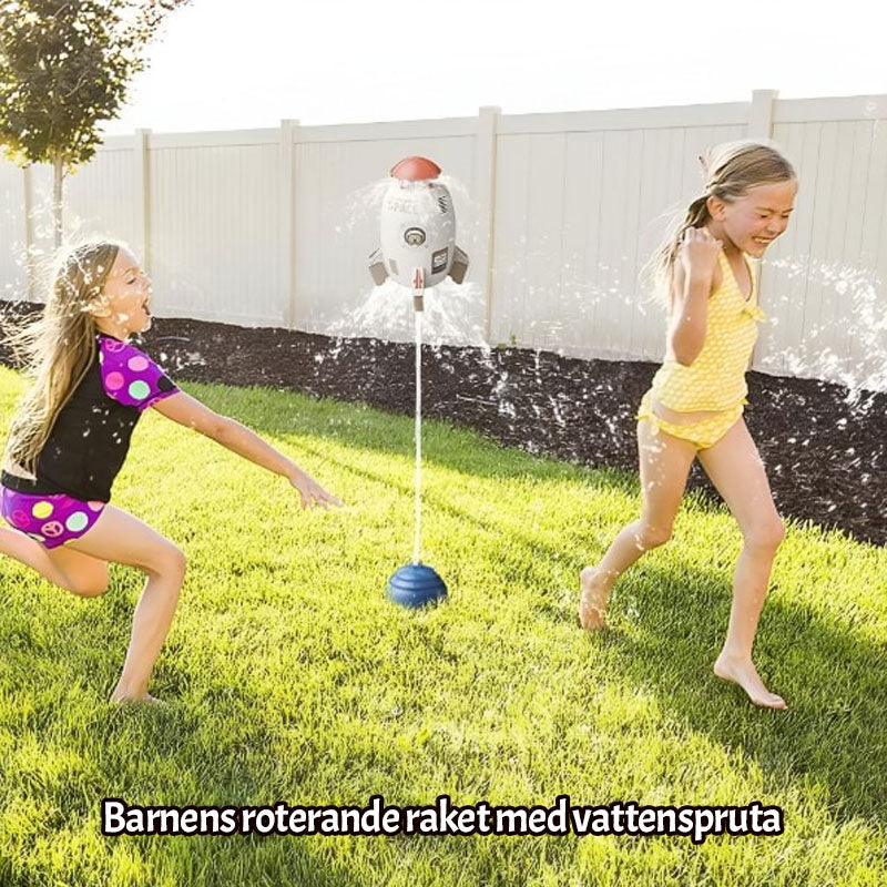 Barnens roterande raketvattensprayleksak