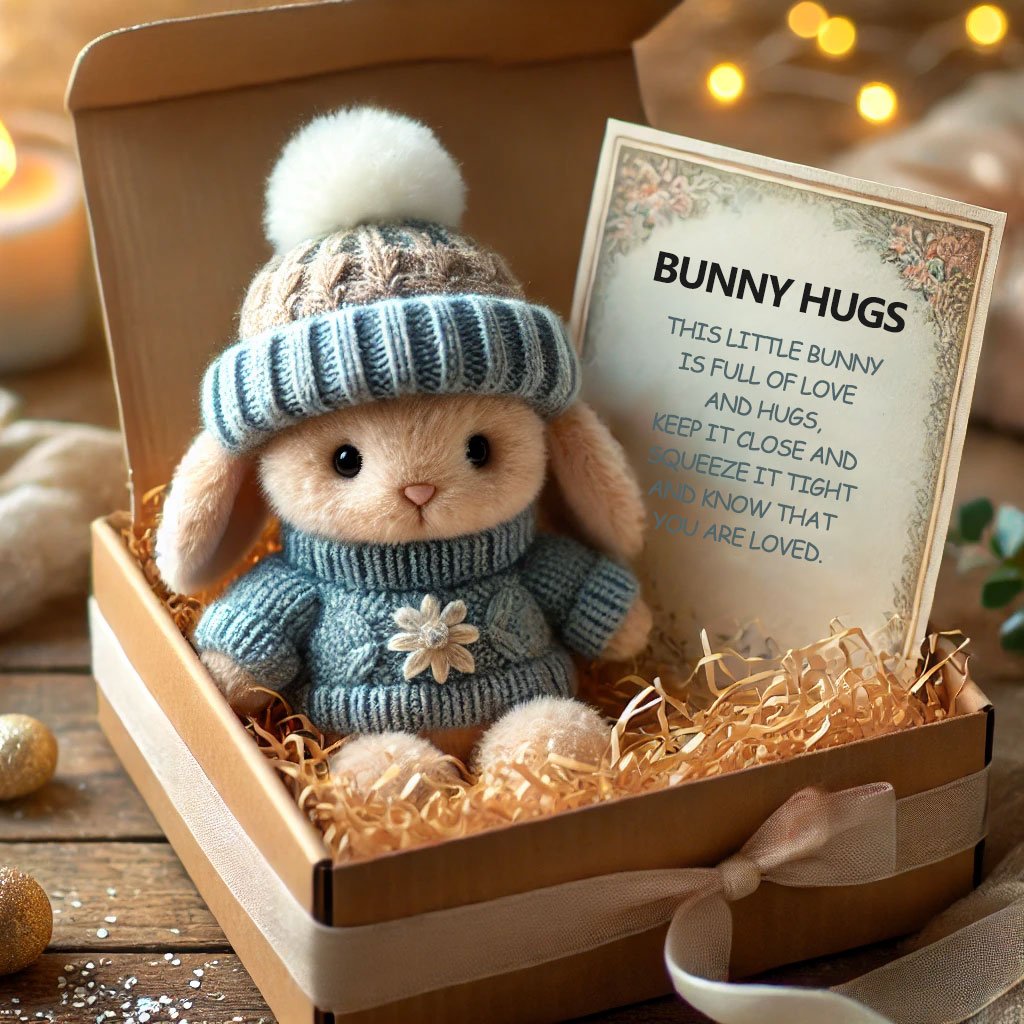 đMini Bunny Hug Söt pĂ„skpresentđ