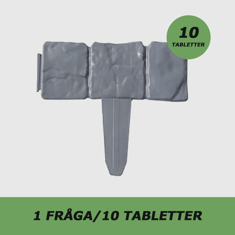 Stenimitation av trädgårdskanter|Mini-staket