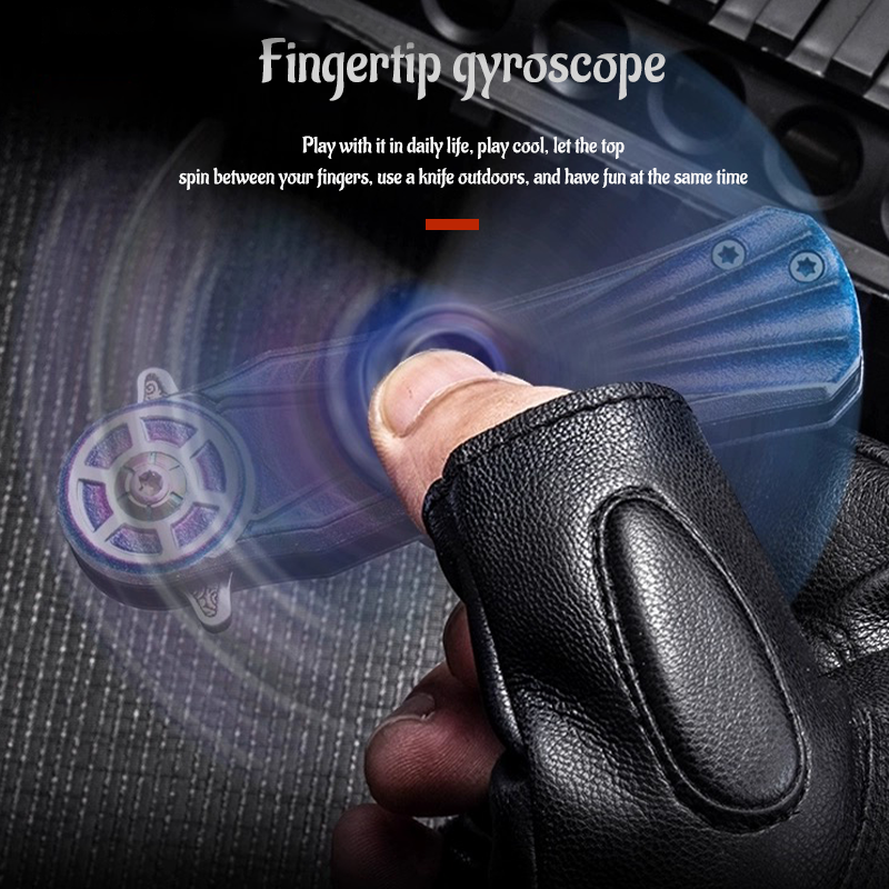 Fingerroterande kniv