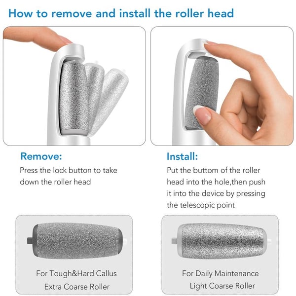 Bliss Silk Pro-Elektriska fötter Callus Remover⚡