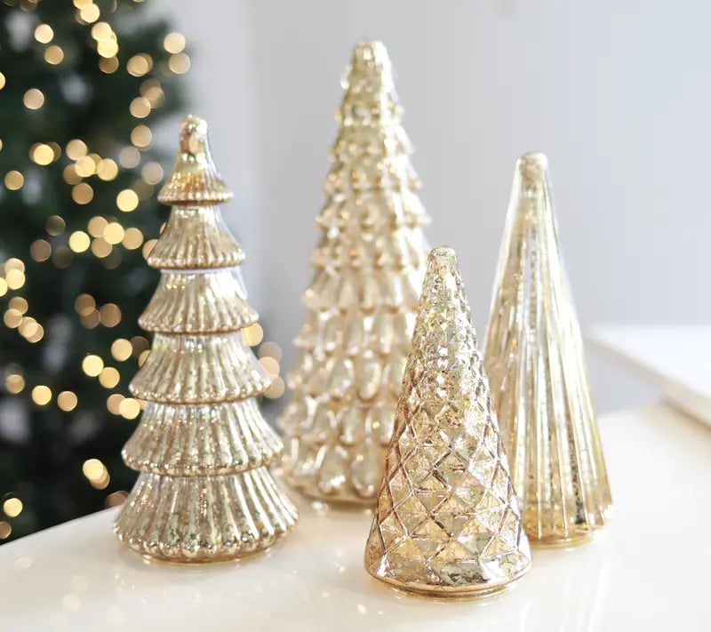 ✨ Shimmering Christmas - 5-delat kristallgransset med ljus✨