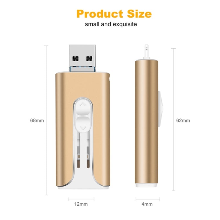 4 i 1 USB Minne - Blixtsnabb Bildöverföring
