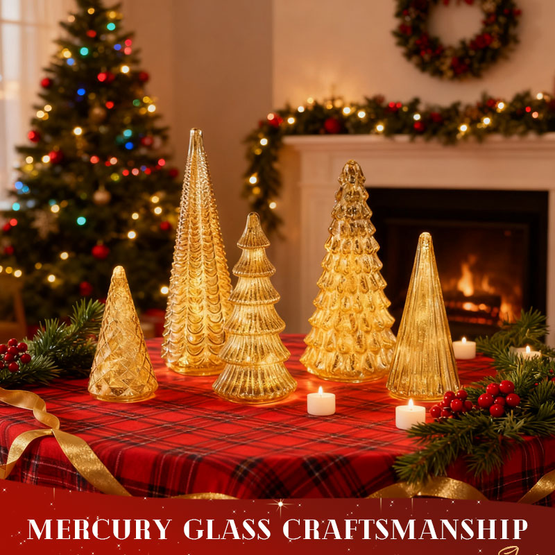 ✨ Shimmering Christmas - 5-delat kristallgransset med ljus✨