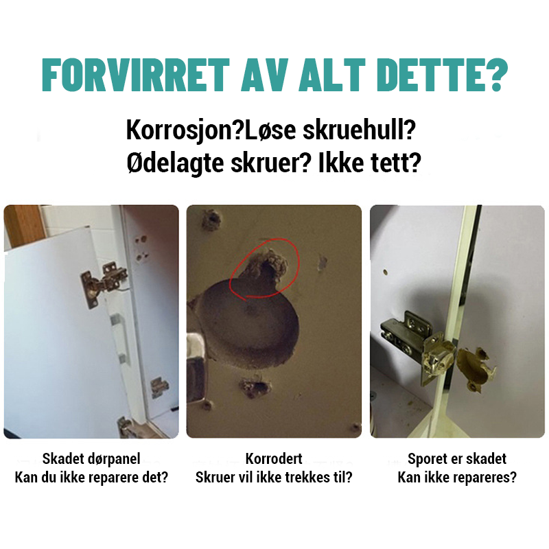 Reparationsplatta för Hengsler I Rustfritt Stål
