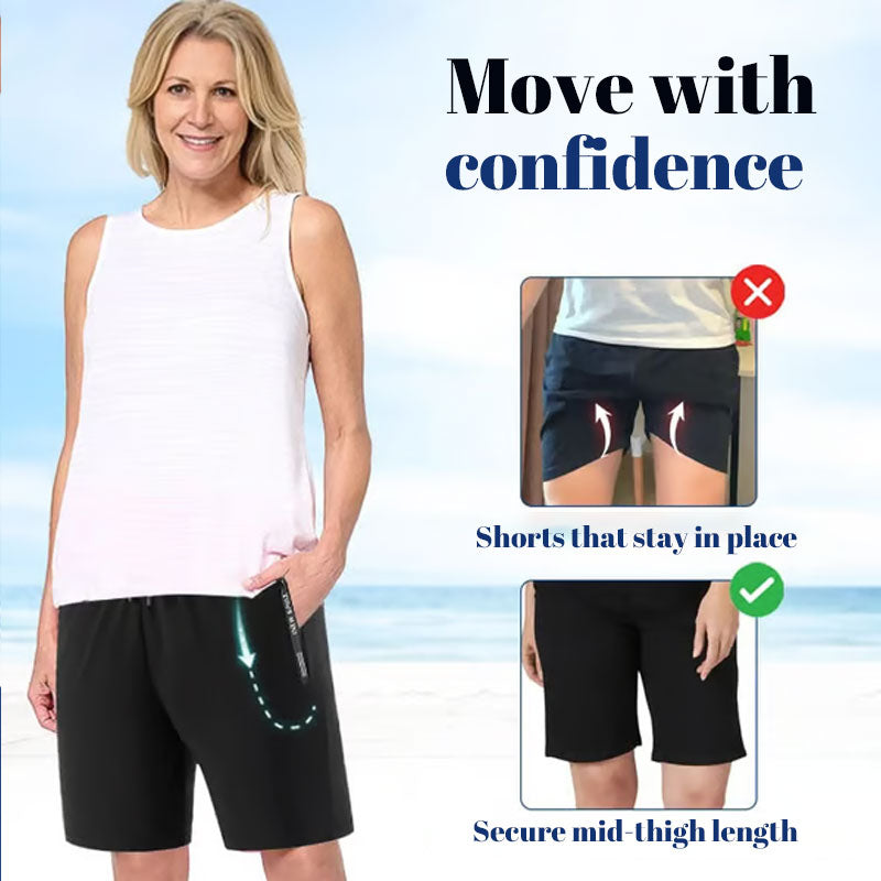 đ§Unisex-Snabbtorkande stretchshorts tillverkade av issilk