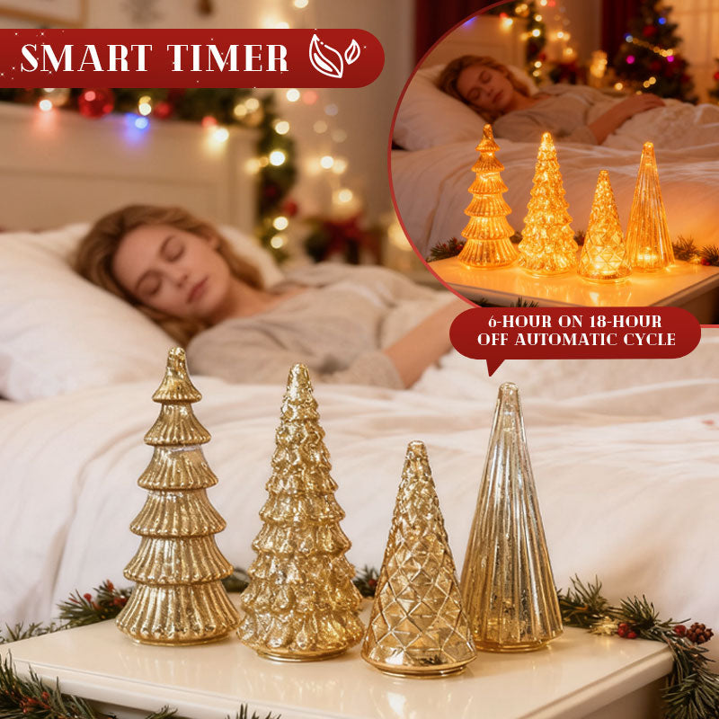 ✨ Shimmering Christmas - 5-delat kristallgransset med ljus✨