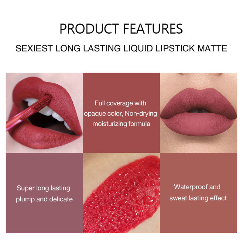 Non-stick Cup Mist Lip Gloss Set Presentförpackning
