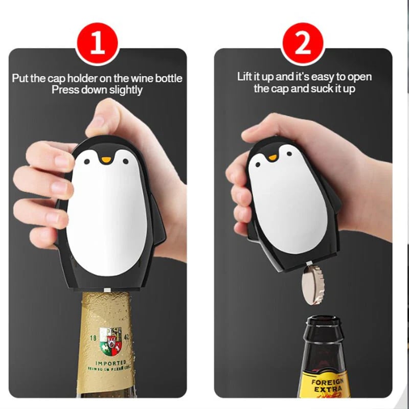 ⚡Köp 1 få 2 gratis!- Penguin rostfri flasköppnare