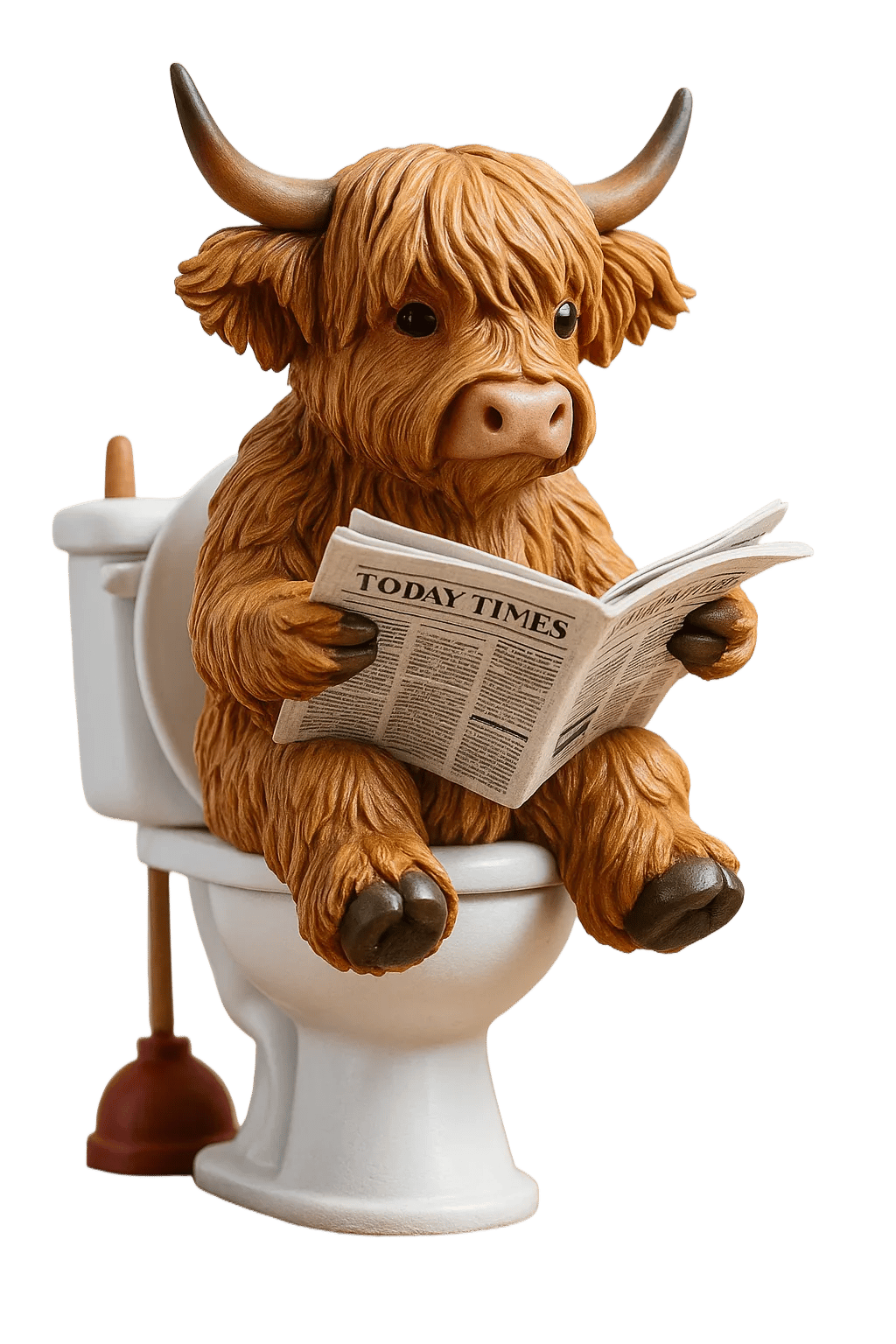 đźHighland Coo Adventskalender 2025đ - 3D handgjord Highland Ko-docka (24 st)