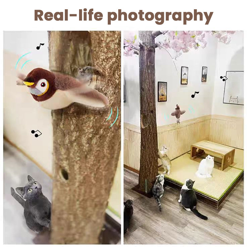 Simulering Elektrisk sparv skakande fågel