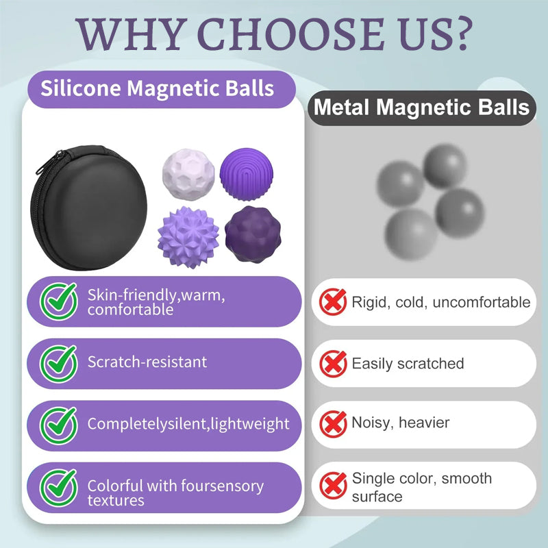 Sensorisk magnetisk boll i silikon