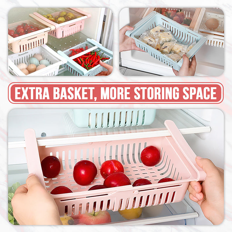 Kylskåp Justerbar Sträckbar Organizer Korg