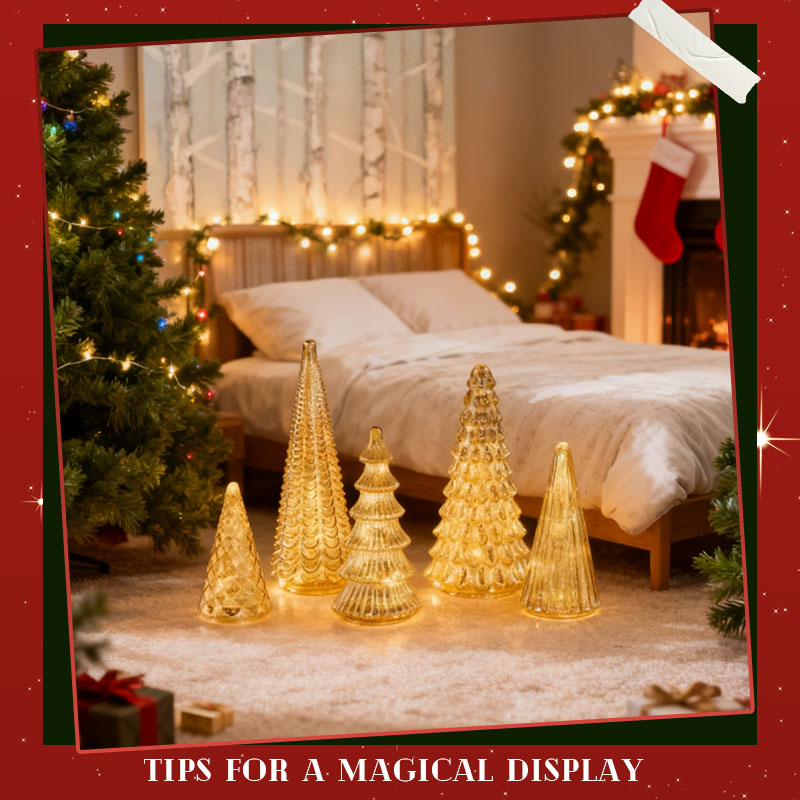 ✨ Shimmering Christmas - 5-delat kristallgransset med ljus✨