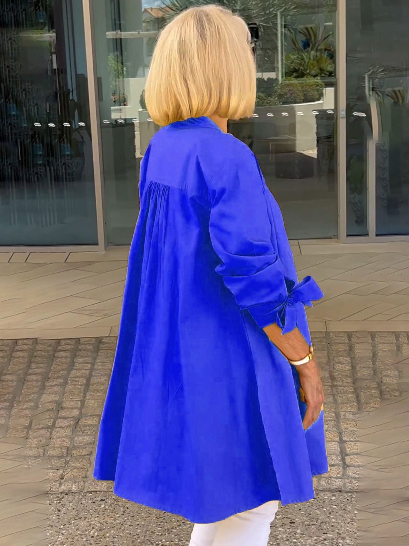 ✨Långa skjortjackor i enfärgad bomull