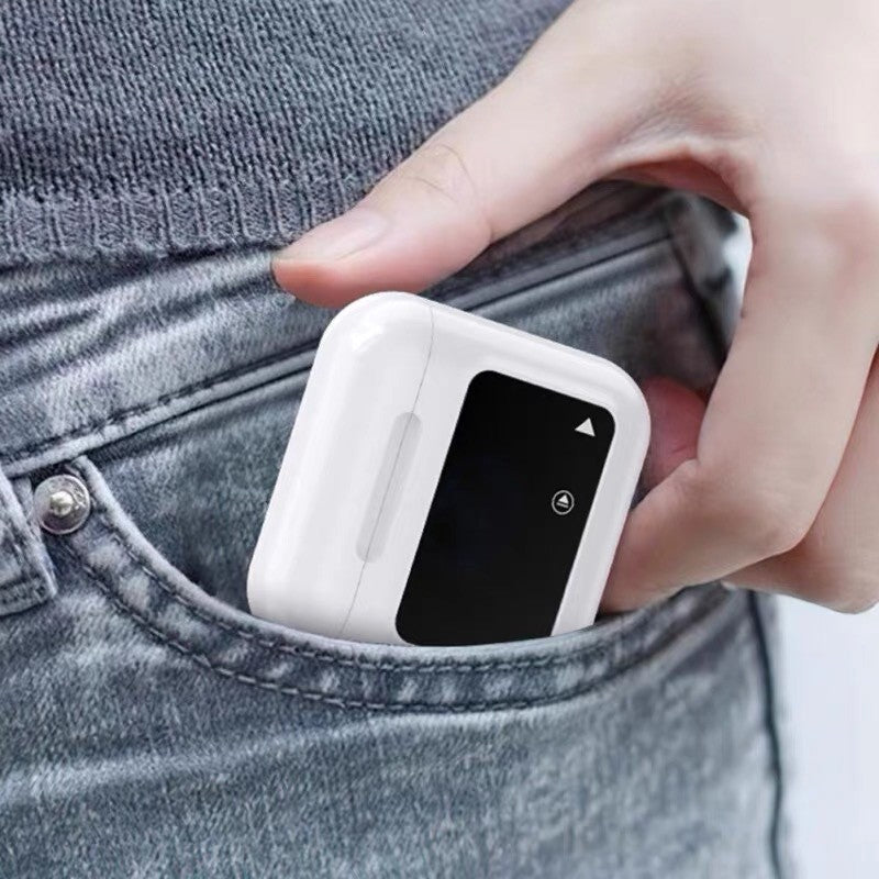 In-ear Bluetooth-hörlurar med skärmdisplay