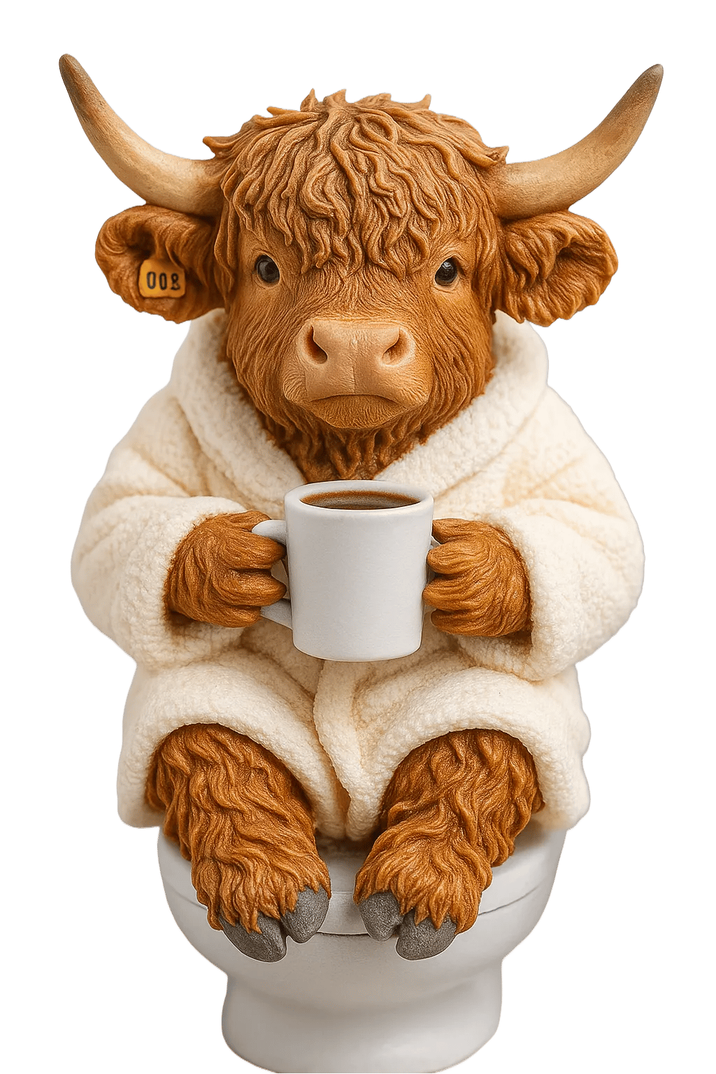 đźHighland Coo Adventskalender 2025đ - 3D handgjord Highland Ko-docka (24 st)
