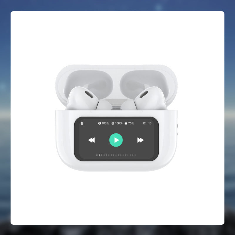 In-ear Bluetooth-hörlurar med skärmdisplay