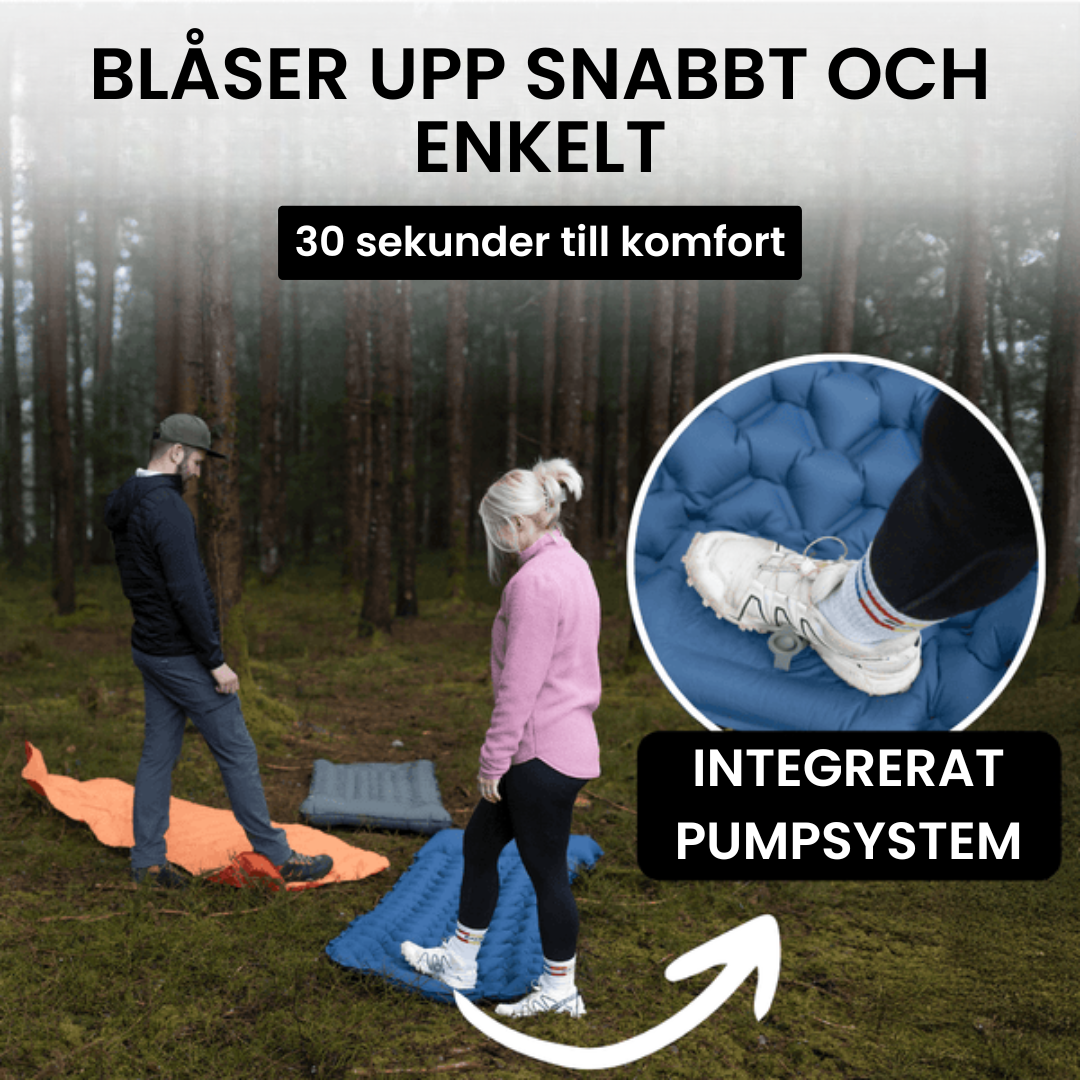 Utomhus bärbar uppblåsbar kudde