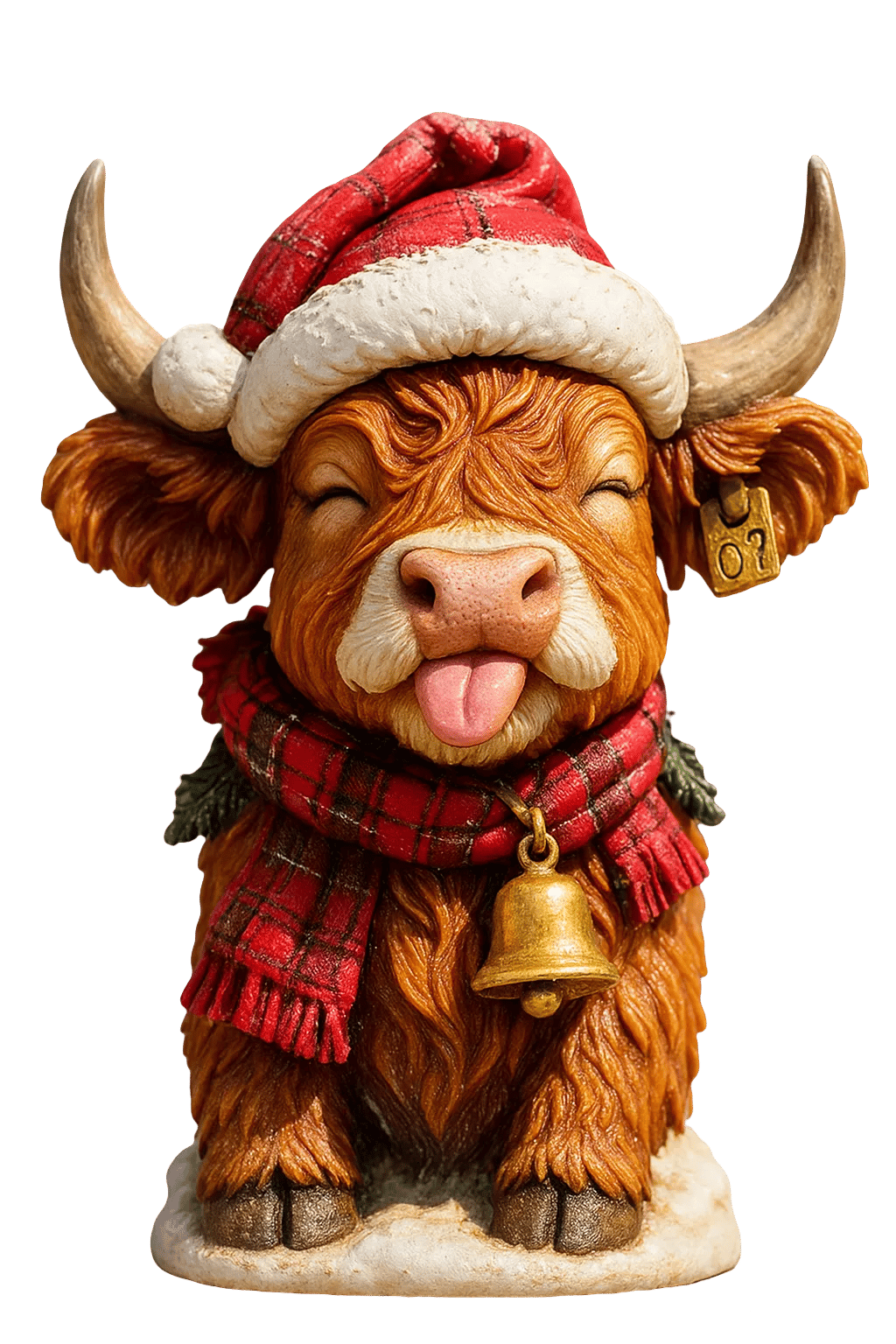 đźHighland Coo Adventskalender 2025đ - 3D handgjord Highland Ko-docka (24 st)