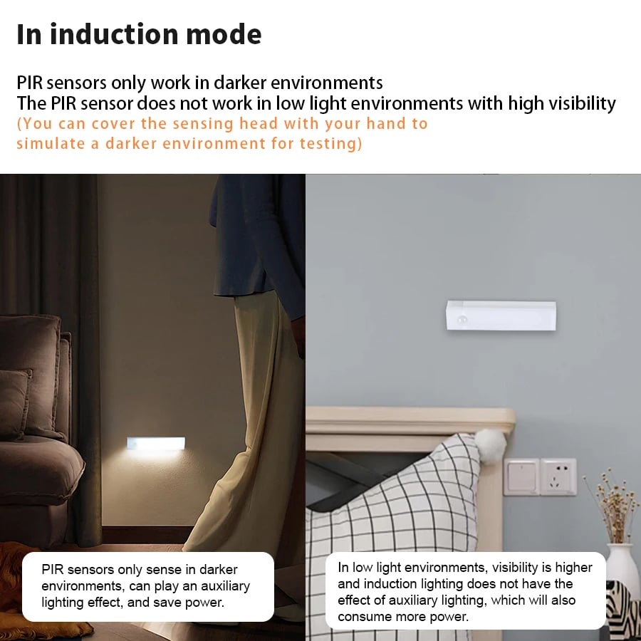 ⚡Sista dagen- Uppladdningsbara LED-lampor utan stans Smart Sensor Magnetic