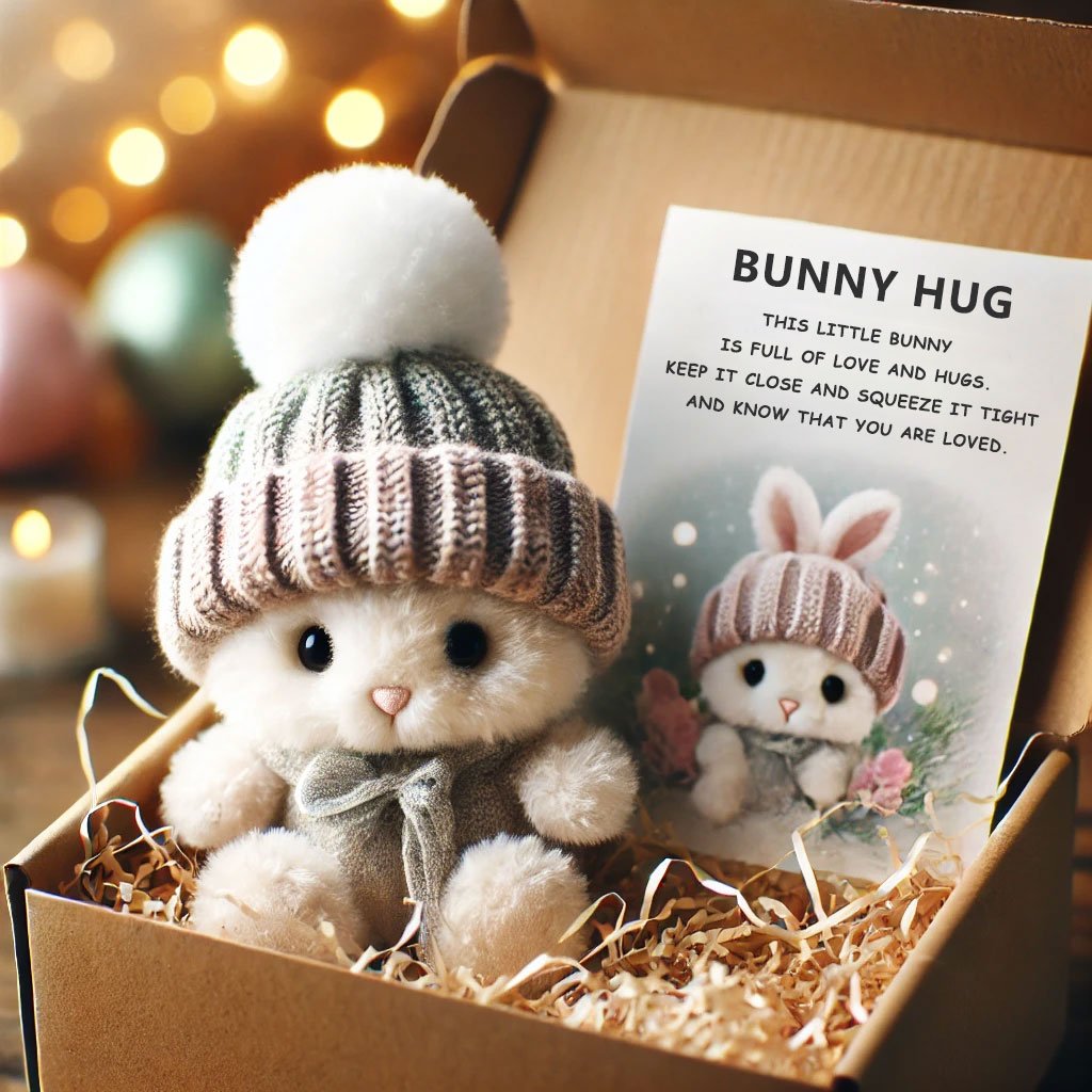 đMini Bunny Hug Söt pĂ„skpresentđ