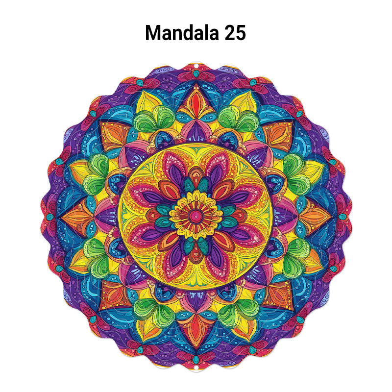 3D färgglada roterande vindspel prydnad