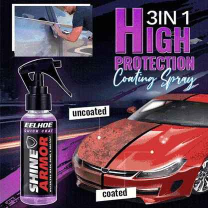 3-i-1 snabb bilbeläggningsspray med högt skydd