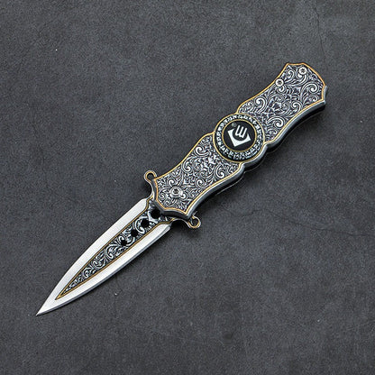 Fingerroterande kniv