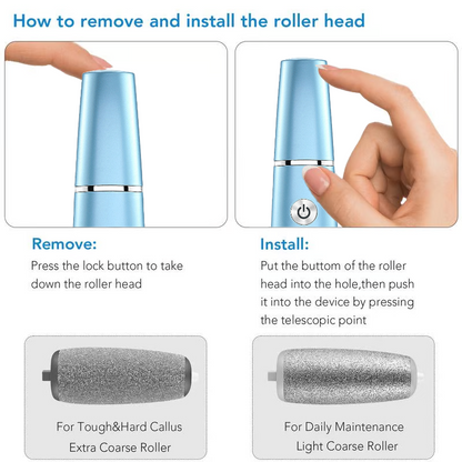 Bliss Silk Pro-Elektriska fötter Callus Remover⚡