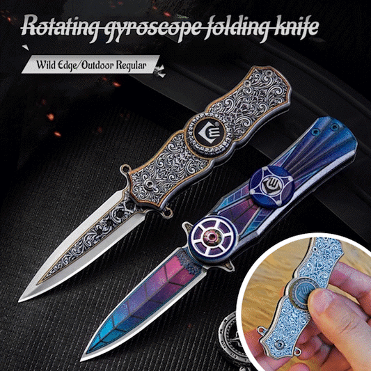 Fingerroterande kniv
