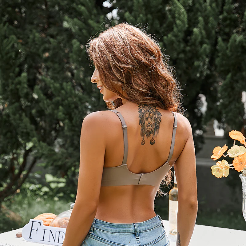 Sömlös Push-Up-Bh Med Jelly-Remsor