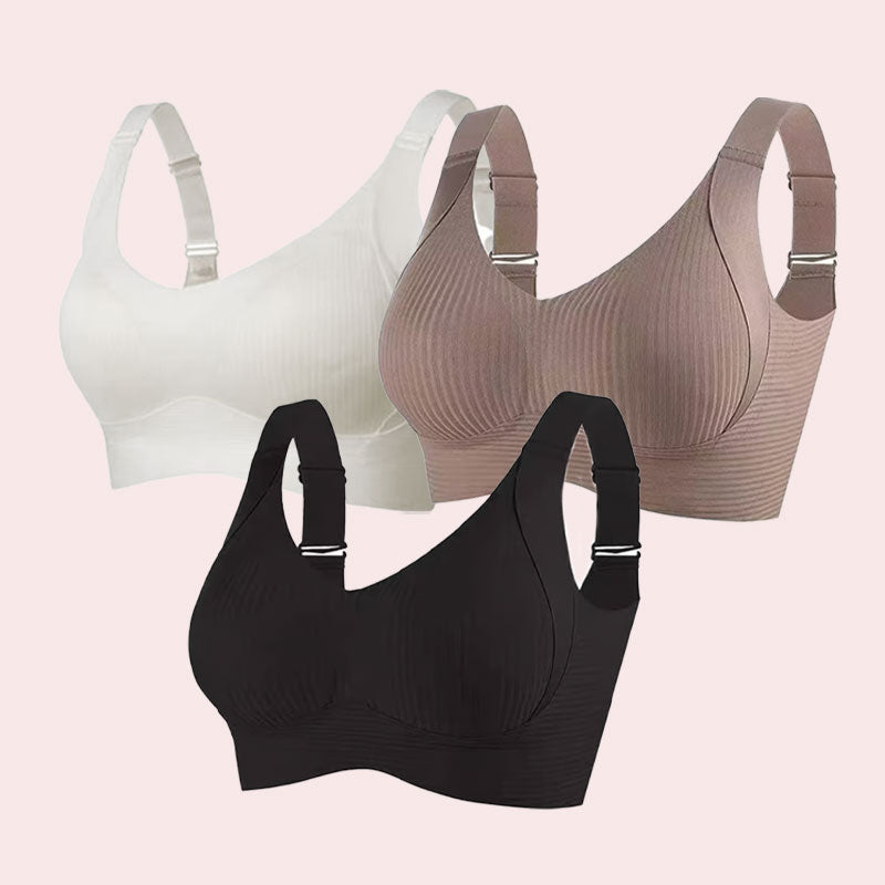 🎁Ribbad push-up-bh med justerbara byglar för kvinnor