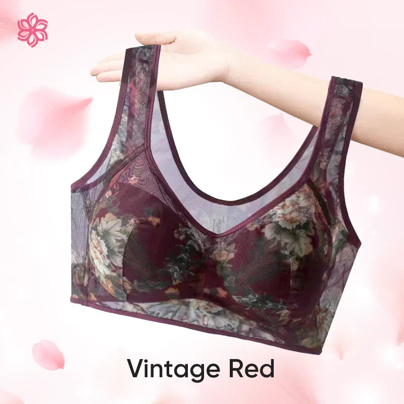 [Rika damkläder] - Ice Silk Lace Everyday Cooling Comfort Bra