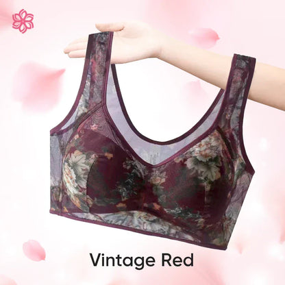 [Rika damkläder] - Ice Silk Lace Everyday Cooling Comfort Bra