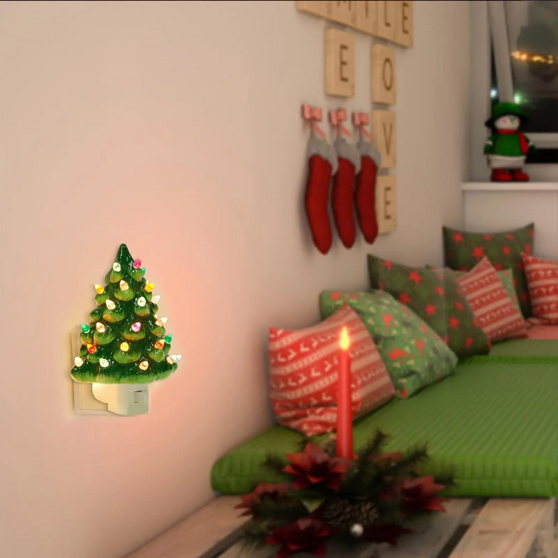 🔥 Christmas Pre-sale - 49% rabatt 🎄Christmas Ceramic Tree Night Light