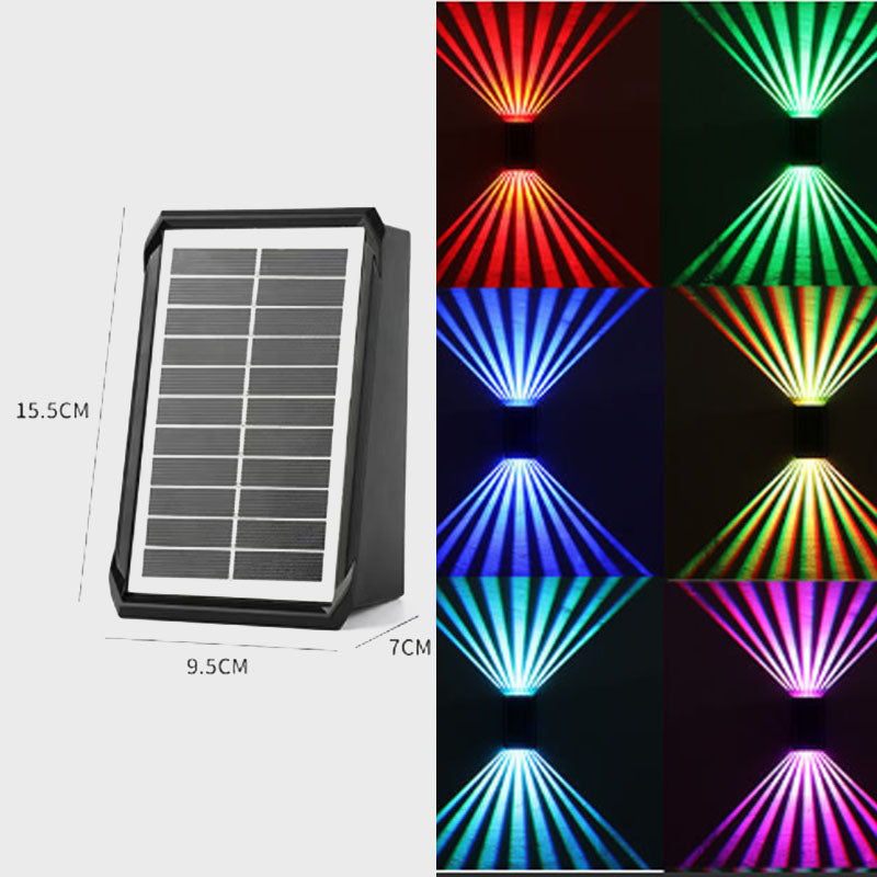 ☀️LED solcellsvägglampa utomhus vattentät