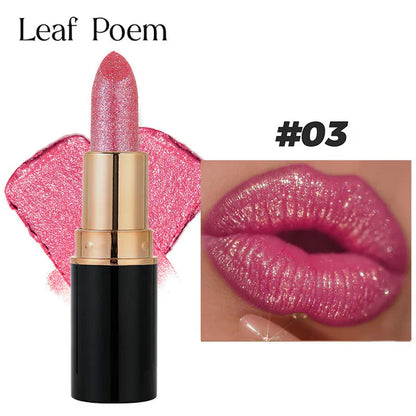 💖Diamond Lip Gloss Glitter Läppstift vattentätt