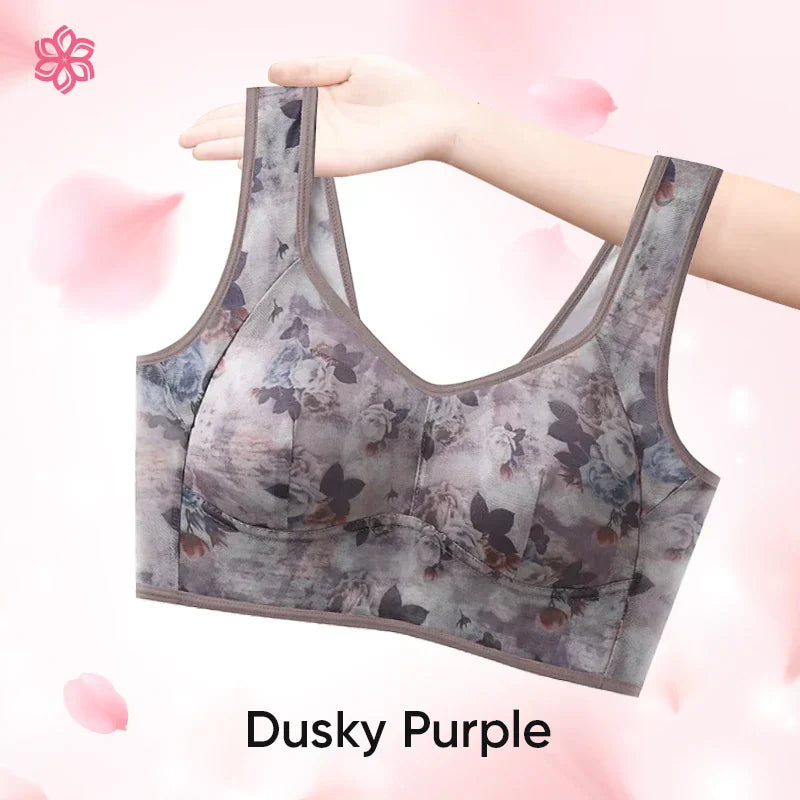 [Rika damkläder] - Ice Silk Lace Everyday Cooling Comfort Bra