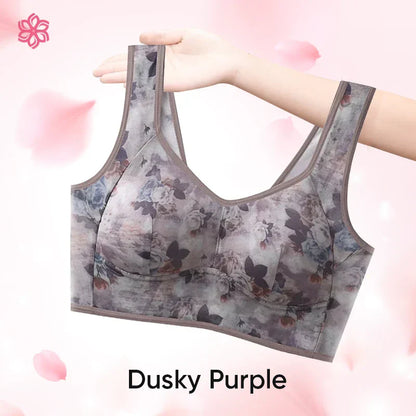 [Rika damkläder] - Ice Silk Lace Everyday Cooling Comfort Bra