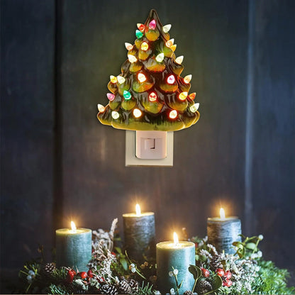 🔥 Christmas Pre-sale - 49% rabatt 🎄Christmas Ceramic Tree Night Light